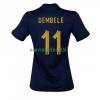 Maillot de Supporter France Ousmane Dembele 11 Domicile Coupe du Monde 2022 Pour Femme